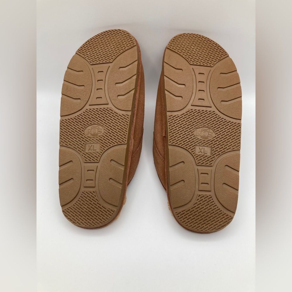 RJ’s Fuzzies Indoor Lined Slippers Men’s Size XL Chestnut Comfy EUC Slip On - Picture 8 of 8